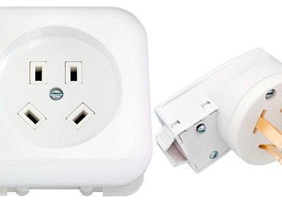 Разъем СП РШ-ВШ (вилка + розетка) 32А 440В бел. Bylectrica РС32-004/В32-003