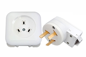 Разъем СП РШ-ВШ (вилка + розетка) 32А-250В бел. Bylectrica РС32-006/В32-001