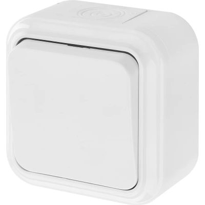 Выключатель 1-кл. ОП 6А IP44 белый Пралеска АКВА Bylectrica А1 6-222