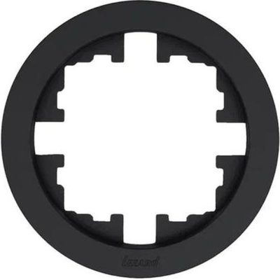 Рамка 1-м OSEN горизонт. круглая черн. бархат LEZARD 744-4200-146