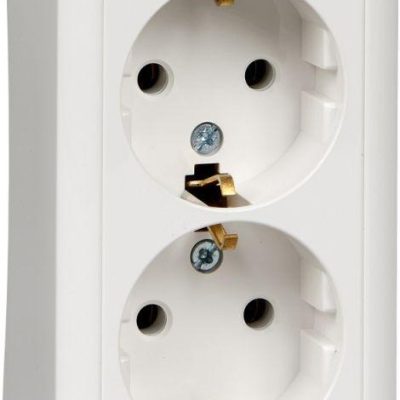 Розетка 2-м ОП 16А IP20 бел. Bylectrica РА16-238