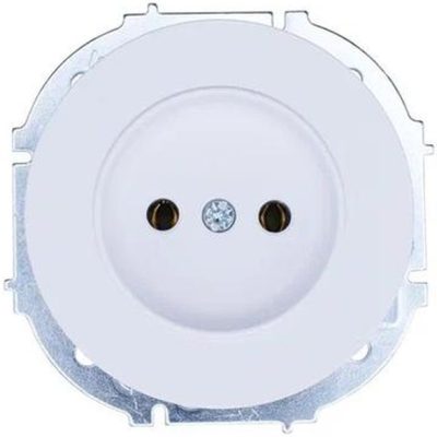 Розетка 1-м СП OSEN без заземл. ПБТ бел. LEZARD 743-0288-121B