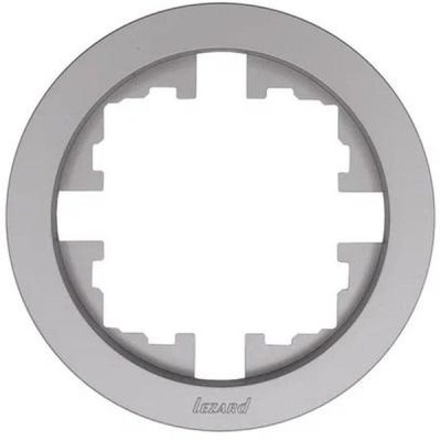 Рамка 1-м OSEN горизонт. круглая сер. матов. LEZARD 744-7400-146