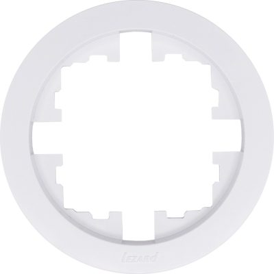 Рамка 1-м OSEN горизонт. круглая бел. LEZARD 744-0200-146
