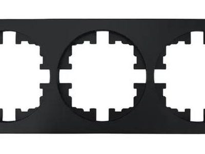 Рамка 3-м OSEN горизонт. квадрат черн. бархат LEZARD 743-4200-148