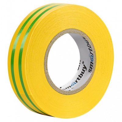 Изолента Smartbuy 0.13х15мм, 10 метров, желто-зеленая (SBE-IT-15-10-yg) (500)