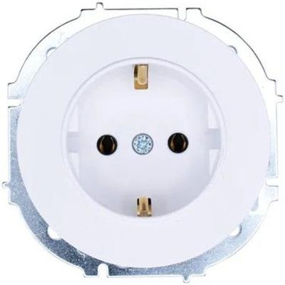 Розетка 1-м OSEN IP20 с заземл. ПБТ бел. LEZARD 743-0288-122B