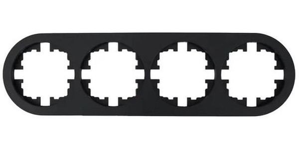 Рамка 4-м OSEN горизонт. круглая механизм черн. бархат LEZARD 744-4200-149 Рамка 4-м OSEN горизонт. круглая механизм черн. бархат LEZARD 744-4200-149