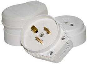 Разъем ОП РШ-ВШ (вилка + розетка) 32А 440В бел. Bylectrica РА32-005/В32-003