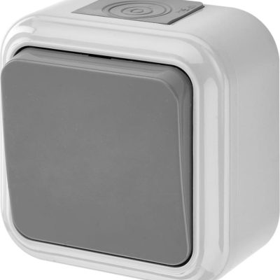 Выключатель 1-кл. ОП IP44 сер. Bylectrica А1 6-222(03)